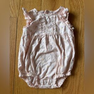 Carter's Light Pink Bodysuit with Floral Print